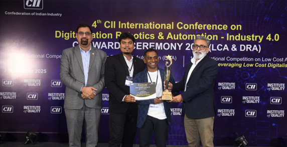 BALCO wins the National Award for Digitalization in Manufacturing at CII National Competition on Digitalization Robotics & Automation